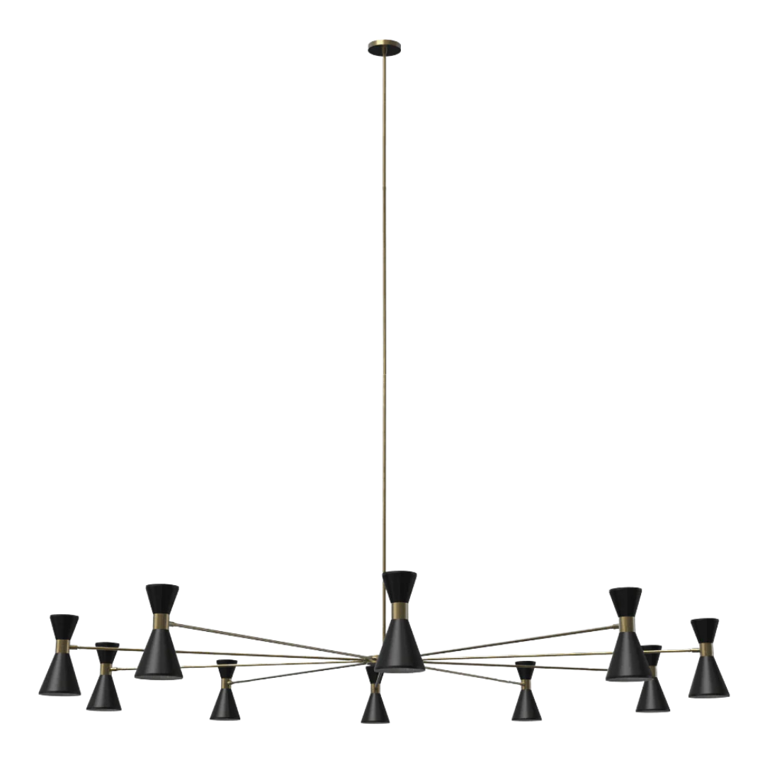 Blueprint Lighting : Campana Oval Pendant Chandelier