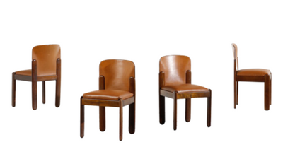 Set four Silvio Coppola Model 330 chairs for Bernini, Italy