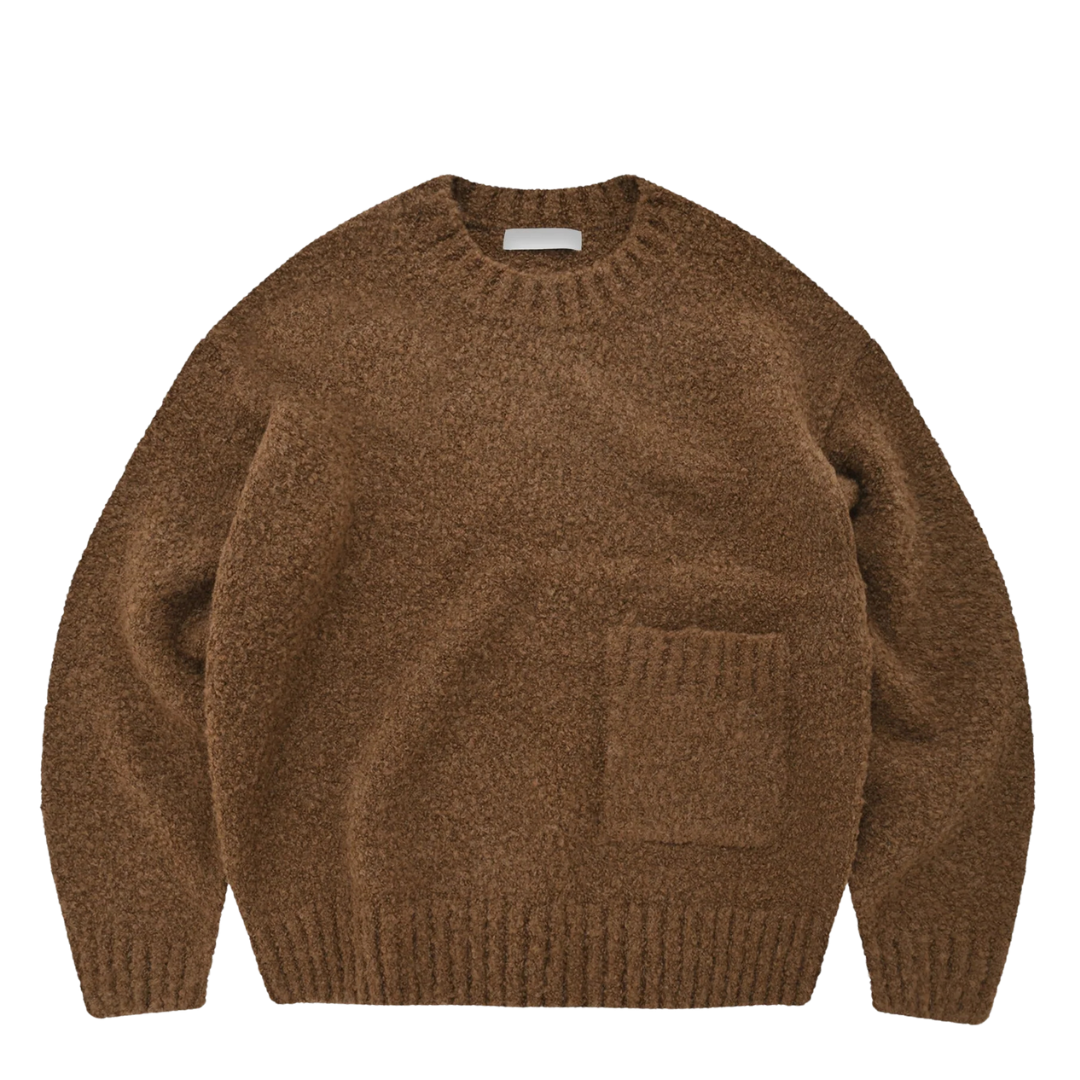 FrizmWORKS : Alpaca Boucle Knit in Brown