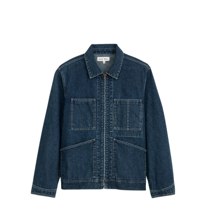 Alex Mill : Zip Work Jacket Lightweight Japanese Denim