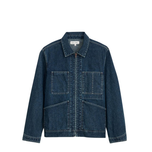 Alex Mill : Zip Work Jacket Lightweight Japanese Denim