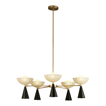 Blueprint Lighting : Molto 5-Arm Pendant Chandelier