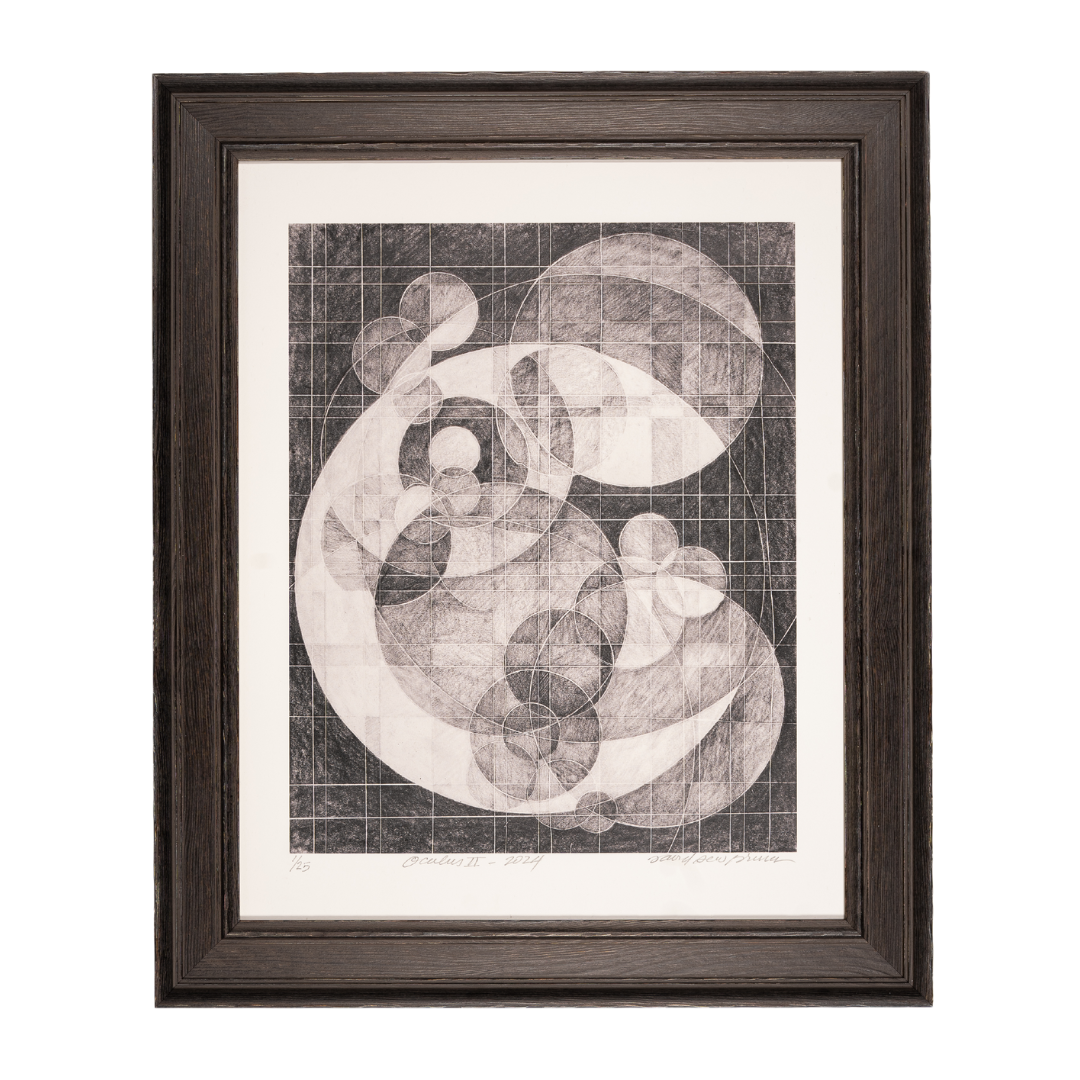 David Dew Bruner : "Oculus II" digital print on archival paper, Framed