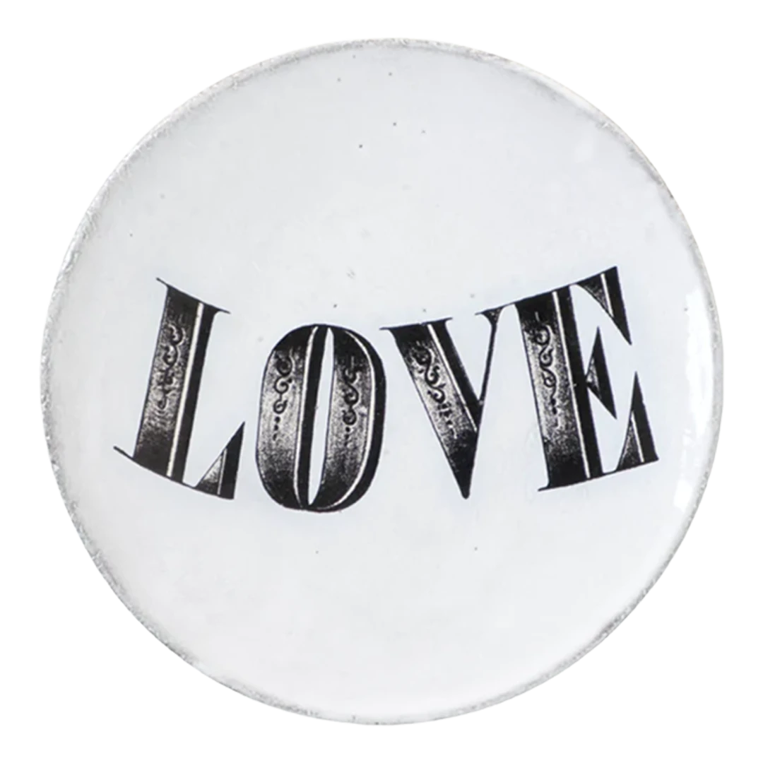 John Derian : Love Plate for Astier de Villatte