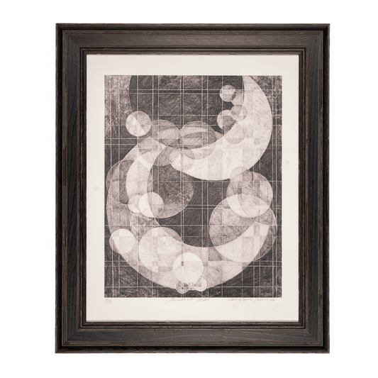 David Dew Bruner : "Oculus I" digital print on archival paper, Framed