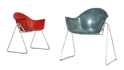 1960s Walter Papst fiberglass children's chair