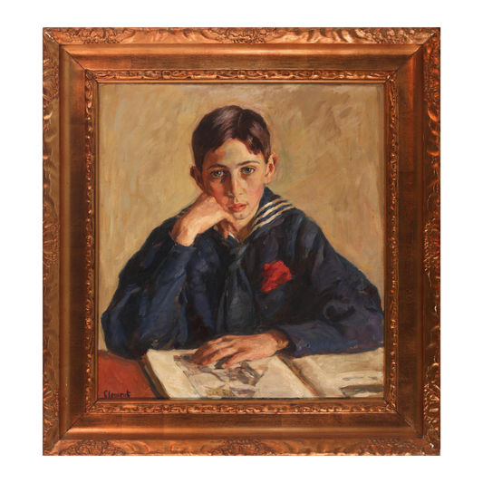 G. F. Clement : c1900 portrait of Jørgen Levin as a boy