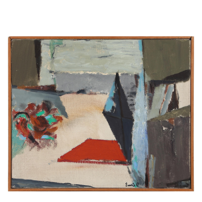 Emil Gregersen (Danish) : abstract geometric o/c, untitled