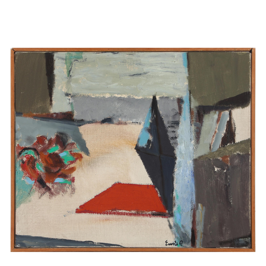 Emil Gregersen (Danish) : abstract geometric o/c, untitled