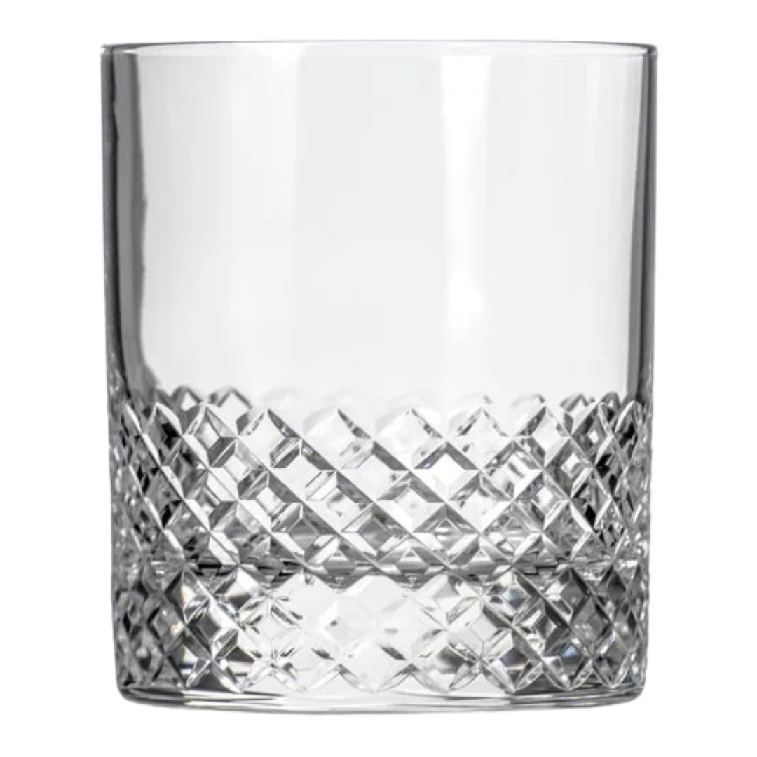 Diamond On the Rocks : lead free crystal Cocktail Glasses 11oz, set of 4