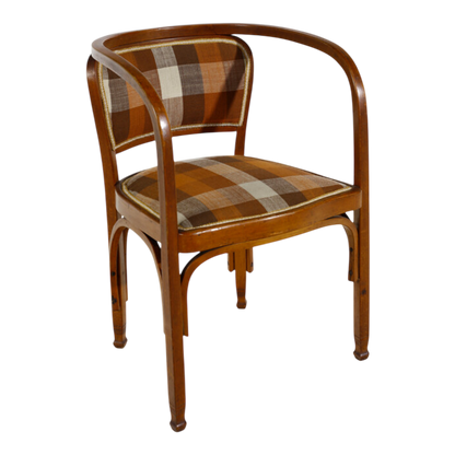 1910 Gustav Siegel : pair Vienna Secessionist armchairs for Jacob & Josef Kohn