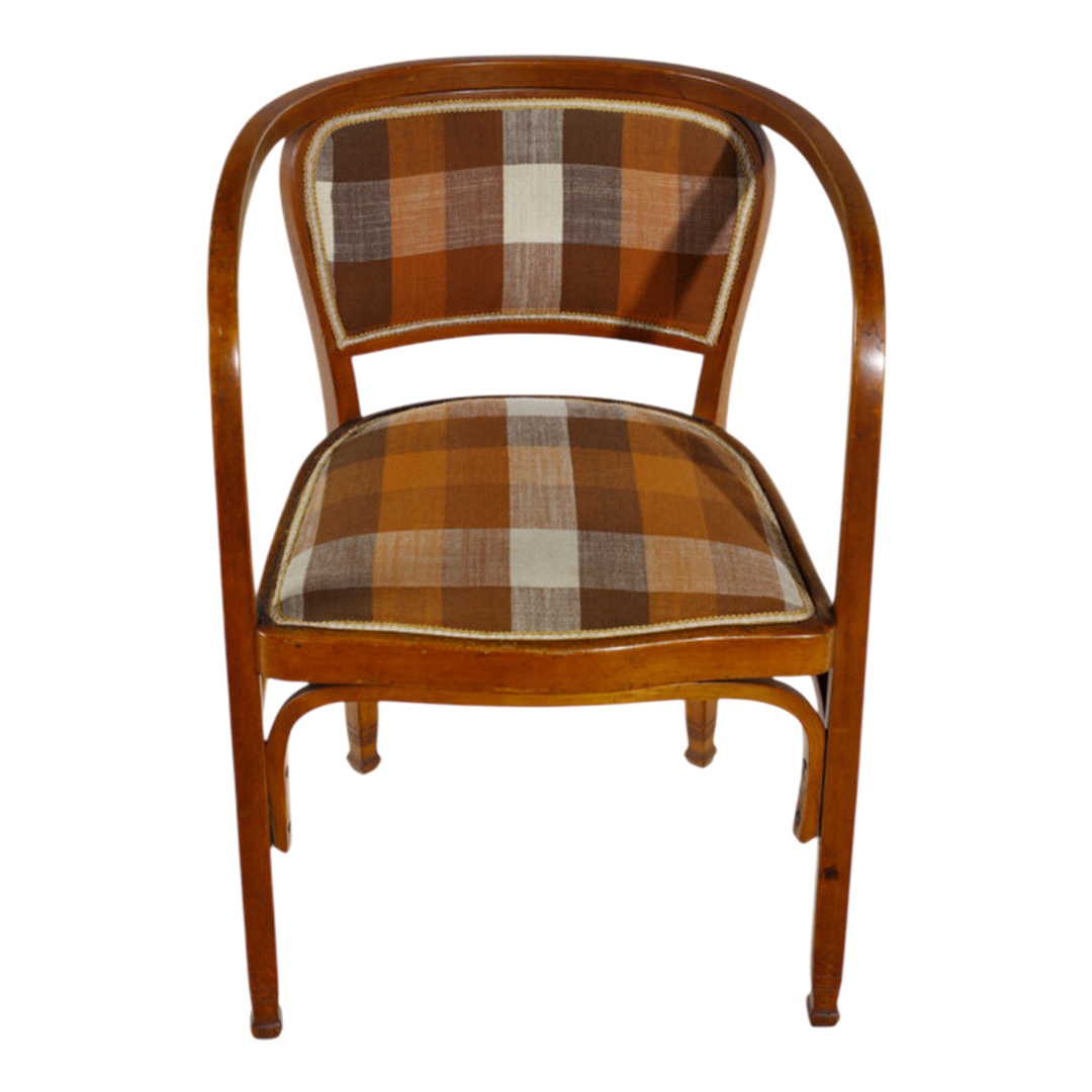 1910 Gustav Siegel : pair Vienna Secessionist armchairs for Jacob & Josef Kohn