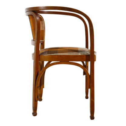 1910 Gustav Siegel : pair Vienna Secessionist armchairs for Jacob & Josef Kohn