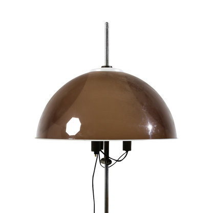 1960s Italian : copper toned 75" Perspex floor lamp