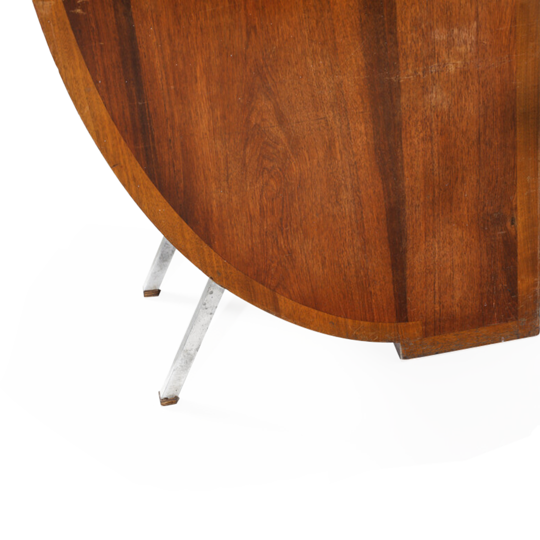 1930s Michel Dufet : curved toelette dressing cabinet, France