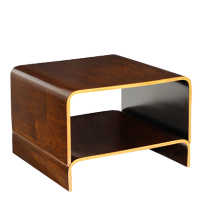 1960s Italian : stacked rosewood coffee table