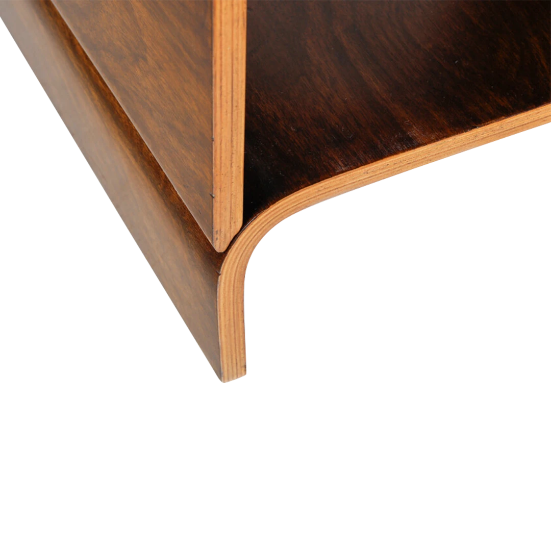 1960s Italian : stacked rosewood coffee table