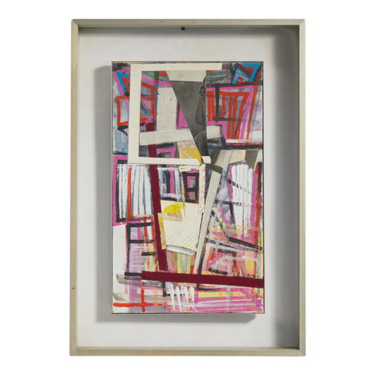 1977 Domenico Pellicano : mixed media in floating frame 20" x 12"