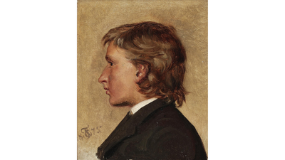 Carl Thomsen c1875 dated portrait young man