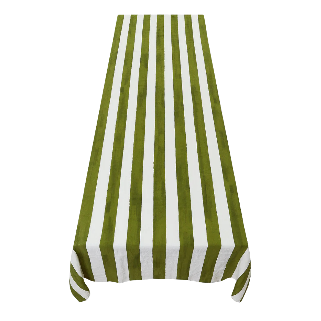 Summerill & Bishop : Stripe Linen Tablecloth