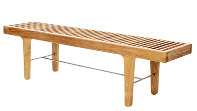RIB solid teakwood bench by Anker Denmark