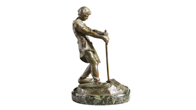 c1900 Antoin Bofill (1875-1939) bronze farmer, France