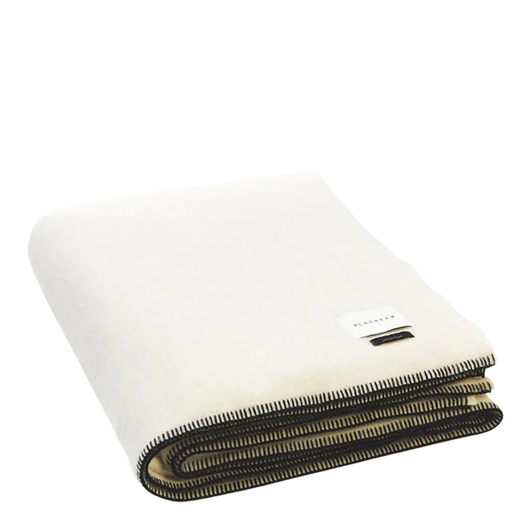 Blacksaw : The Siempre Blanket in Speakeasy Ivory, Queen