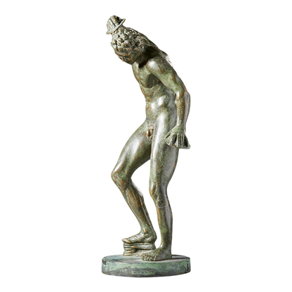1920s Italian : 12" bronze of a dancing Satyr