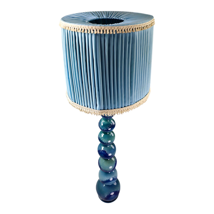 1970s Gebr. Kaiser & Co. : blue ceramic floor lamp, Germany