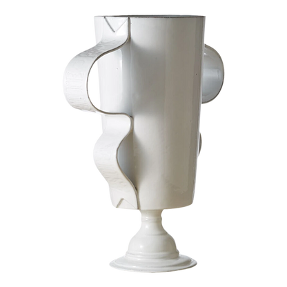 Astier de Villatte : Wavy Handles Vase, 15"