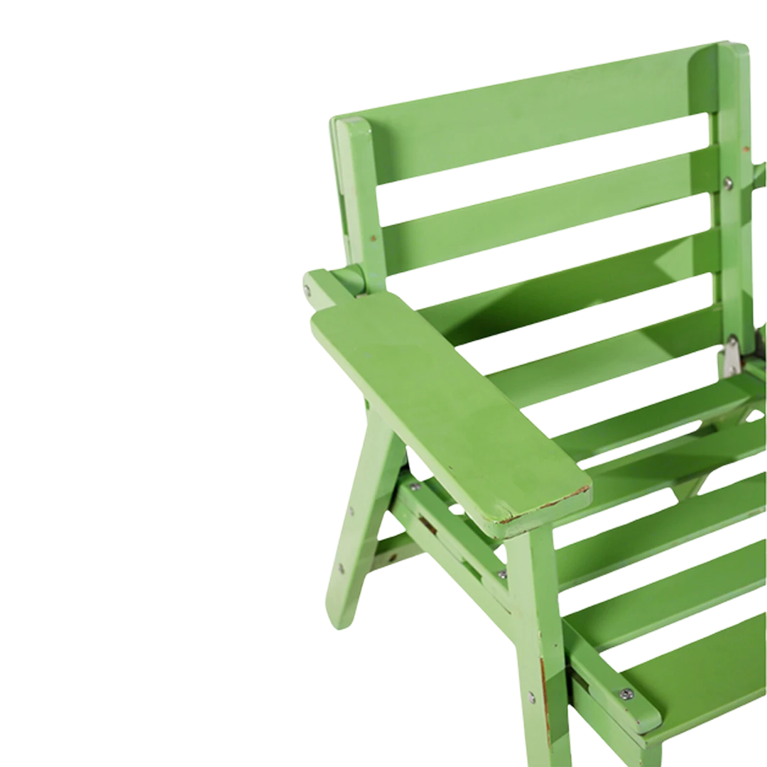 c1968 Carlo Hauner : California painted wood garden chair, Italy