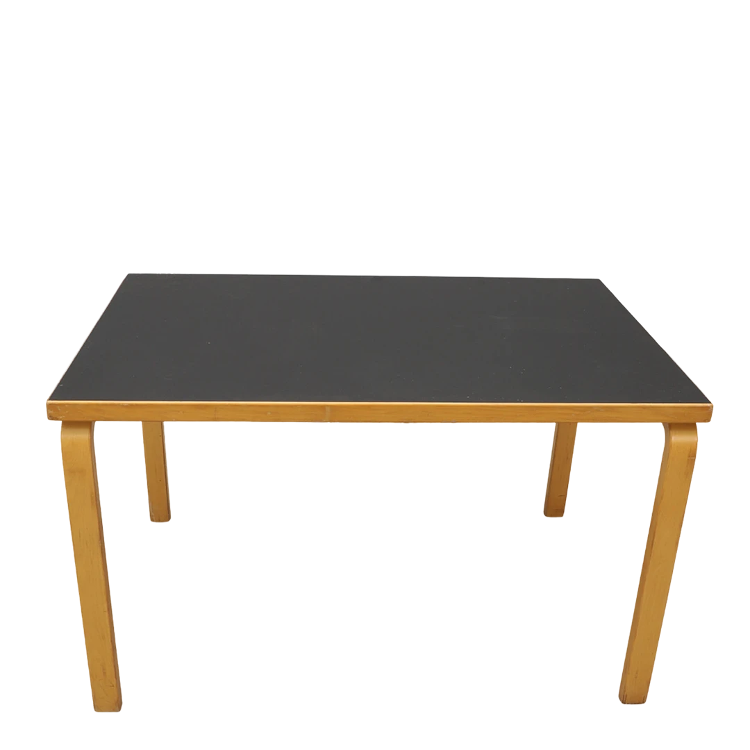 1930s design Alvar Aalto : birchwood "L-Leg" table, Artek Finland