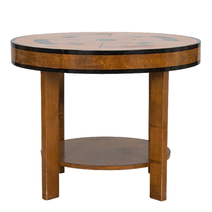 c1930 Swedish : Art Deco side table w/Geometric design