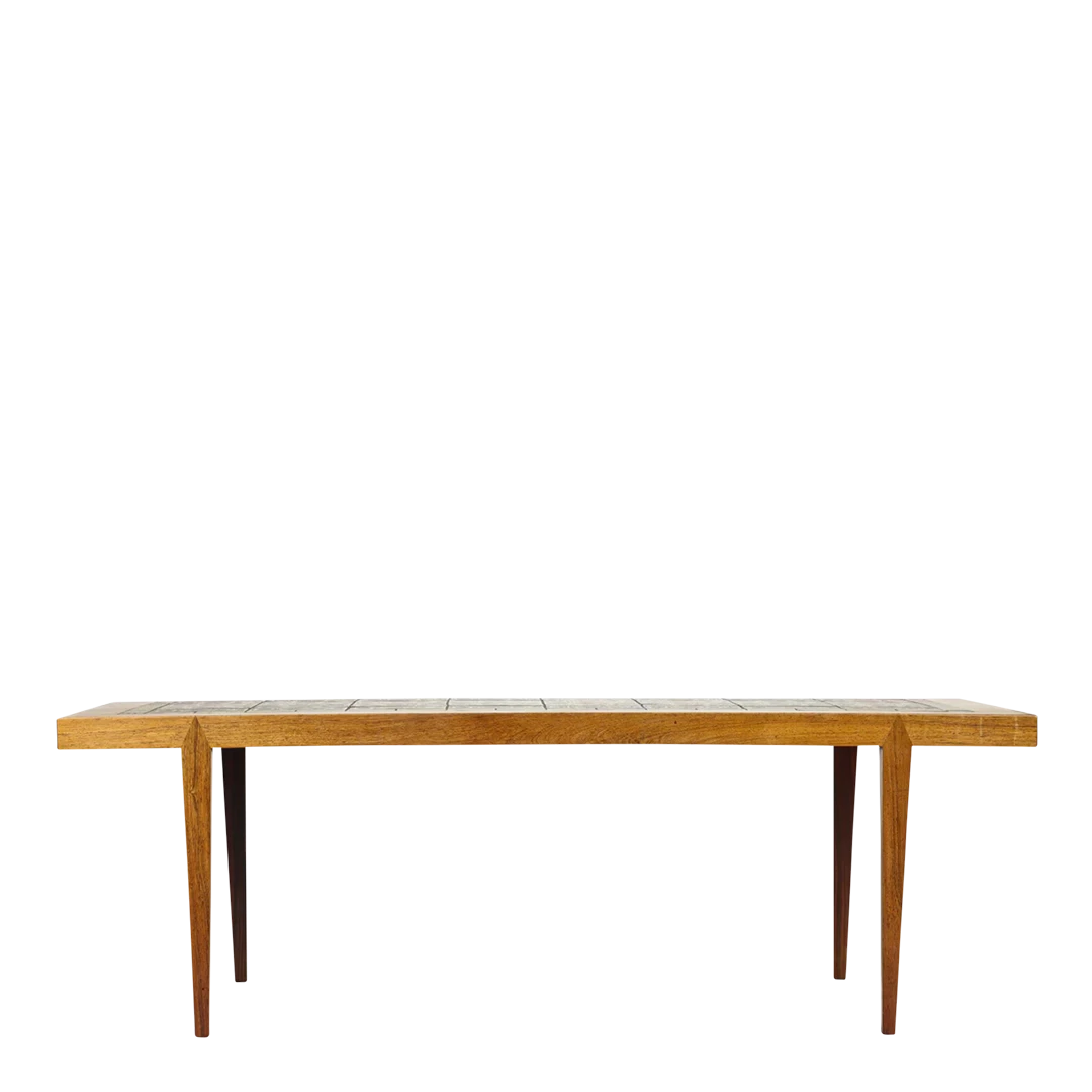 1960s Severin Hansen Jr. : rosewood & RC Baca tile coffee table