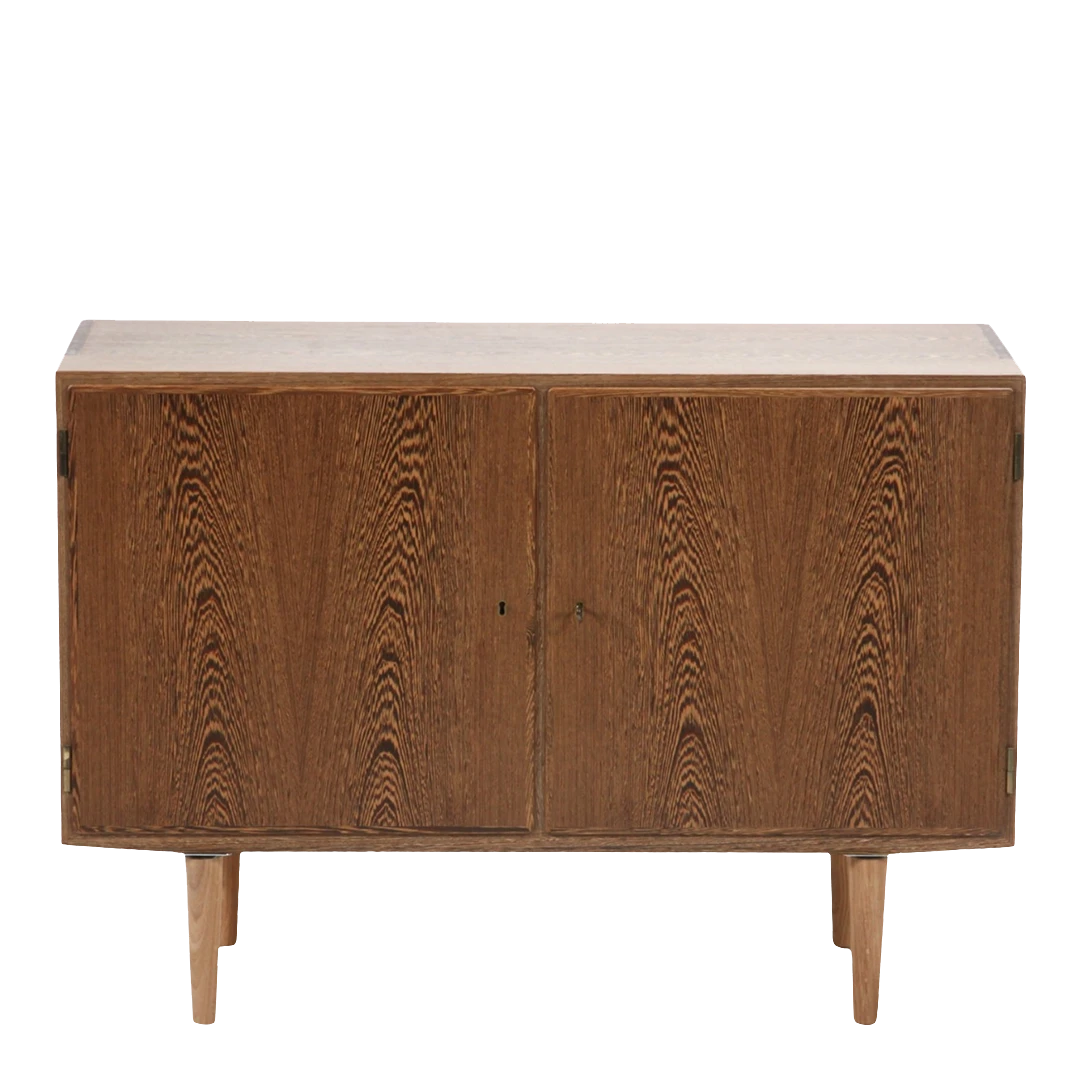 1960s Aage Hundevad : two-door wénge wood cabinet, Denmark