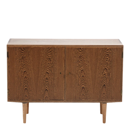 1960s Aage Hundevad : two-door wénge wood cabinet, Denmark