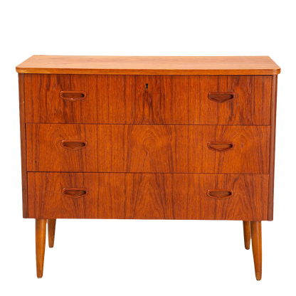 1950s Swedish : 3-drawer dresser, Gustafsson Markaryd Möbel