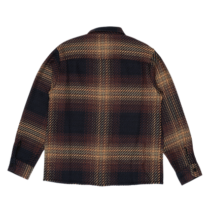 Wax London : Whiting Overshirt in Ombre Windowpane