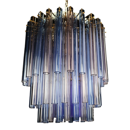 1960s Italian : Venini Grande Murano triedri chandelier, Italy