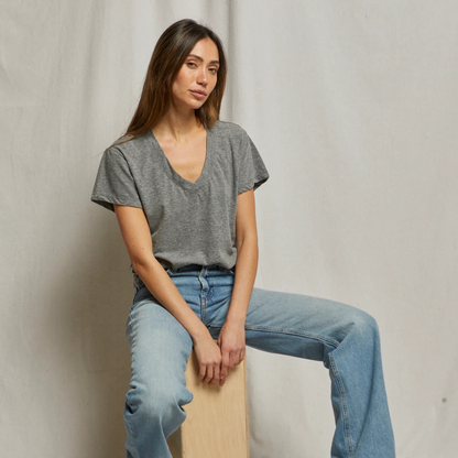 perfectwhitetee : Hendrix Boxy V-Neck Tee