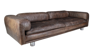 1970s Howard Keith leather "Diplomat" sofa, UK