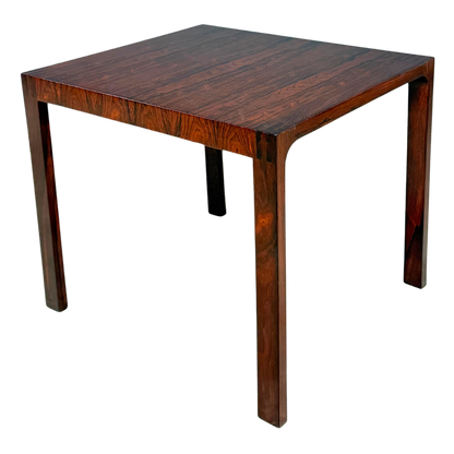 1960s Leif Jacobsen : pair square rosewood side tables, Toronto