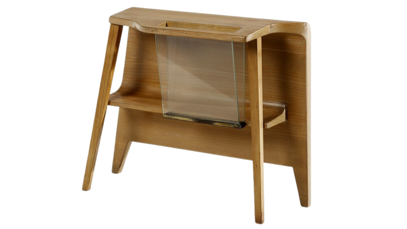 1960s Gio Ponti maplewood etagere