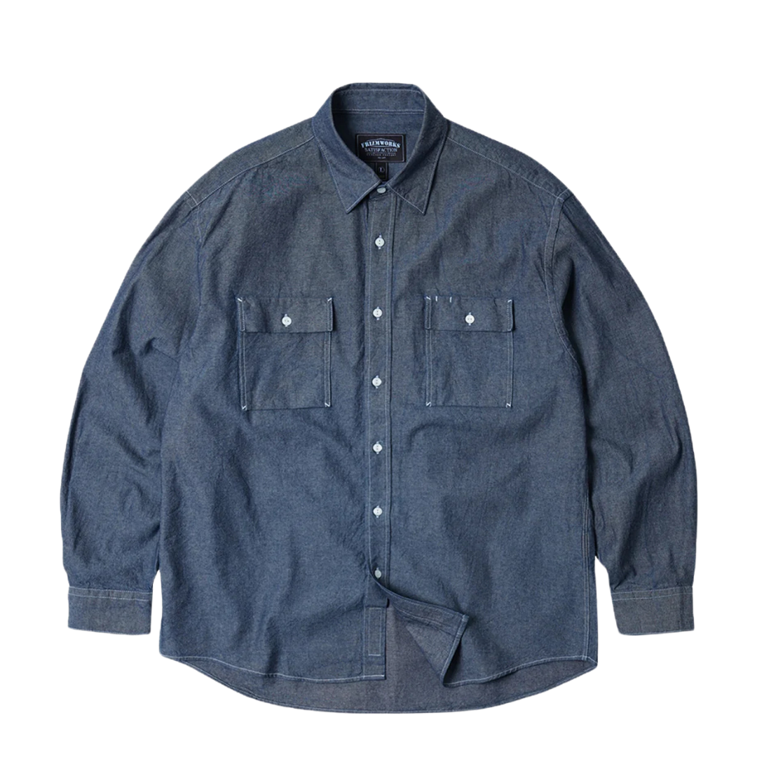 FrizmWORKS : Cigarette Pocket Chambray Shirt