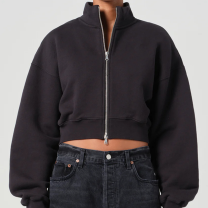 AGOLDE : Asta Zip Sweatshirt