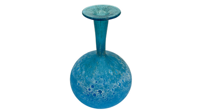 1970s Ruth Krumm blue glass vase, Rosenthal, Germany