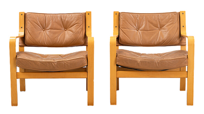 Karl Erik Ekselius leather armchair for JOC Möbler