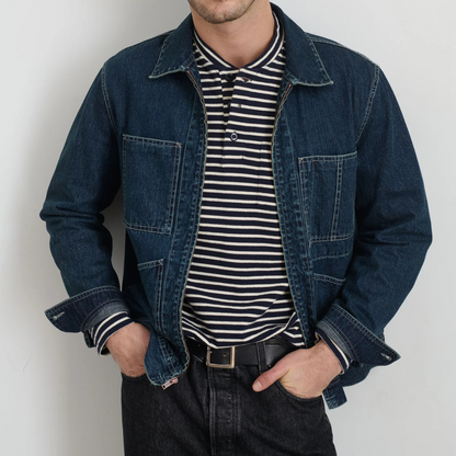 Alex Mill : Zip Work Jacket Lightweight Japanese Denim