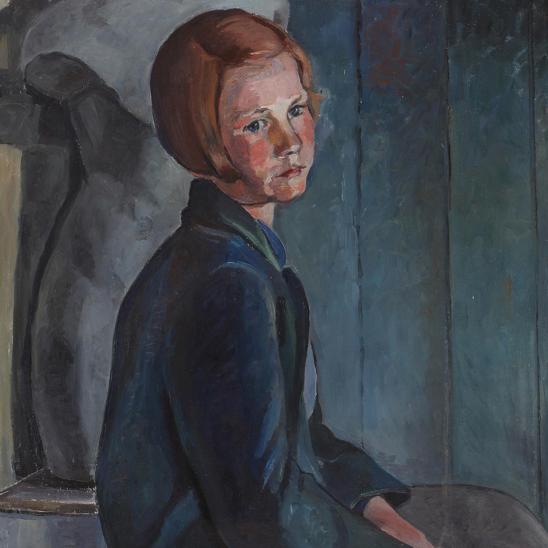 Siegfried Neuhau : 1933 dated portrait of Karen Juul Mortensen