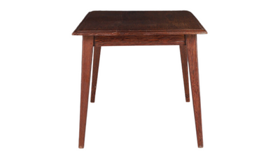 1960s French dark-stained oakwood side table
